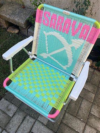 12 - Cadeira Noflow Saravá * Pingentes cobrados a parte