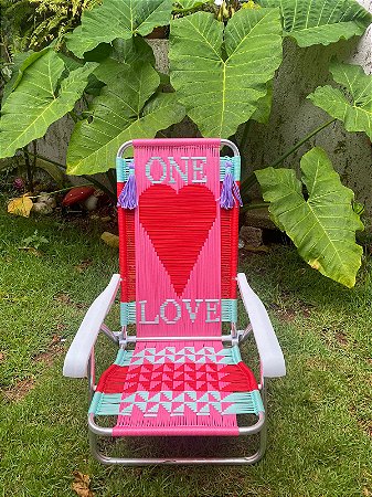 Cadeira Noflow Reclinável - One Love * Pingentes cobrados a parte