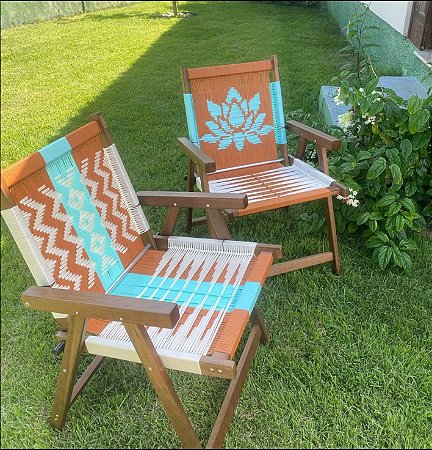 Dupla de Cadeiras de Madeira Noflow -Grafismo