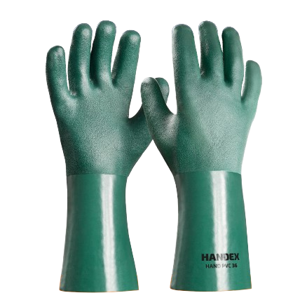 Luva de Segurança Hand PVC 36 Palma Áspera - CA 49465
