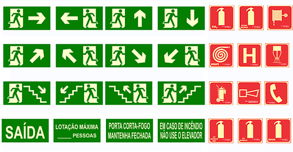 SINALIZAÇÃO DE EMERGÊNCIA FOTOLUMINESCENTE