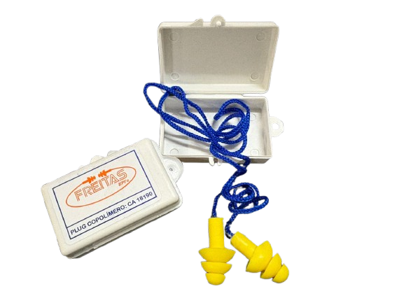 Protetor Auricular Tipo Plug Copolimero com Cordão 12dB - CA 18190