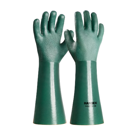 Luva de Segurança Hand PVC 46 Palma Áspera - CA 49465