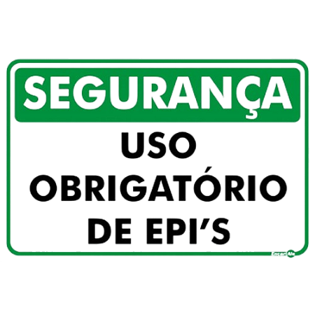 Placa EPI Uso Obrigatório – Diversos Modelos