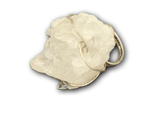 Anel  Quartzo Cristal Bruto