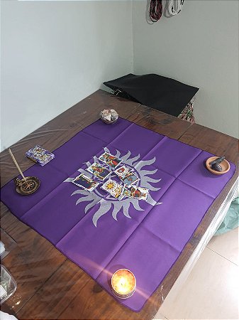 Toalha para Oráculo - Pentagrama Proteção