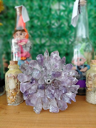 Incensário Pedra Bruta - Ametista