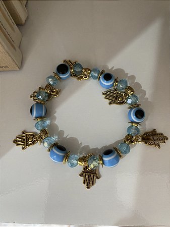 Pulseira Olho Grego luxo