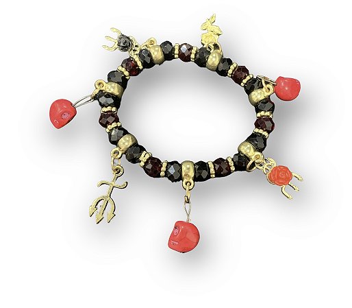 Pulseira Rosa Caveira
