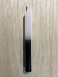 Vela palito bicolor branco e preto Pct 8 Un