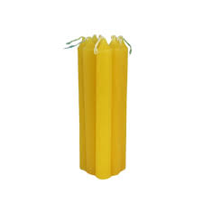 Vela palito amarela Pct 8 Un