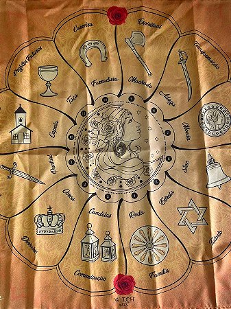 Toalha Roda Da Vida- Cigana