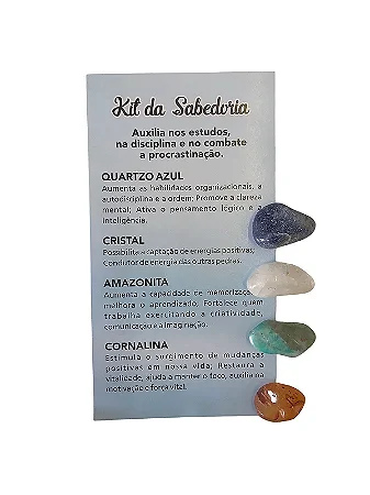 Kit Pedras Sabedoria