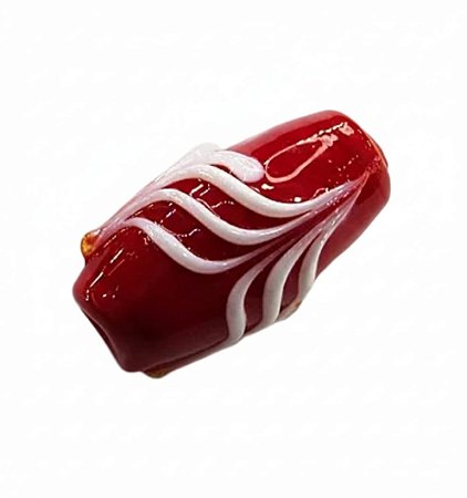 Firma De Murano - Vermelha C/ Detalhes Branco