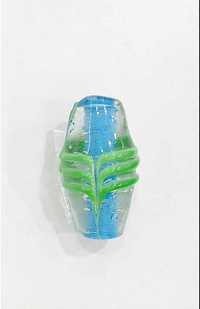 Firma De Murano -Em Vidro nas Cores Azul e Verde.
