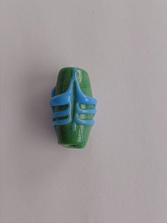 Firma De Murano -Em Vidro nas Cores Azul e Verde.