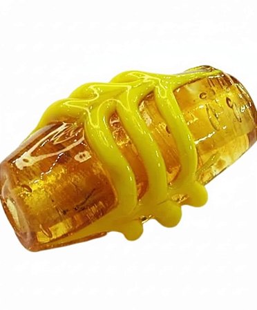 Firma De Murano - Dourada com Detalhes Amarelo