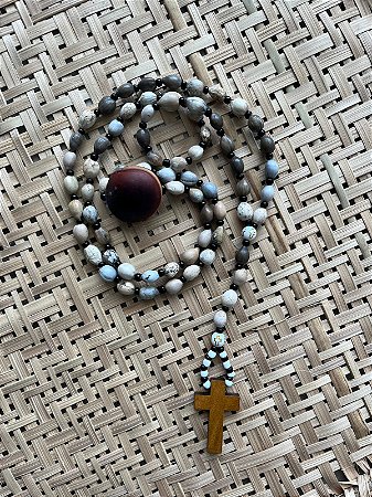 Terço De Preto Velho C/ Olho De Boi