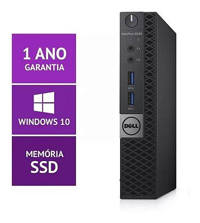 Mini Pc Cpu Dell Optiplex 3040 Intel I3 6g / 8gb / 240gb Ssd