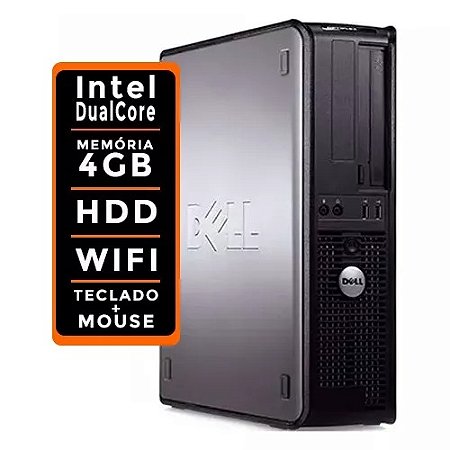 Computador Slim Dell Optiplex Dualcore Wifi /garantia (Recondicionado)