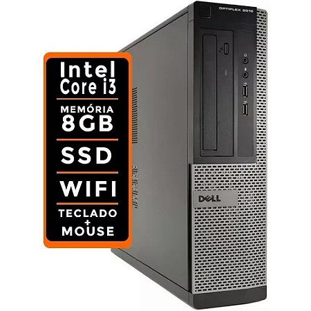 Computador Dell Optiplex Core I3 / 8gb / Ssd / Wifi (Recondicionado)