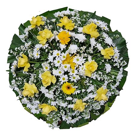 Coroa com Tons Amarelos e Brancos