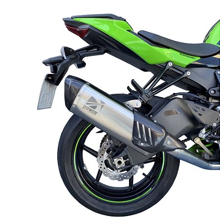 Escapamento Ponteira PW25 Link Longo Inox Kawasaki ZX-6R 636 2019