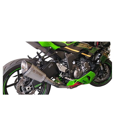 Escapamento Ponteira HexaGP Link Longo Inox Kawasaki ZX-6R 636