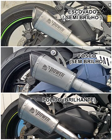 Escapamento Ponteira HexaGP Link Longo Inox Kawasaki ZX-6R 636