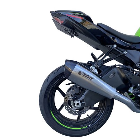 Escapamento Ponteira R66GP Link Longo Inox Kawasaki ZX-6R 2010