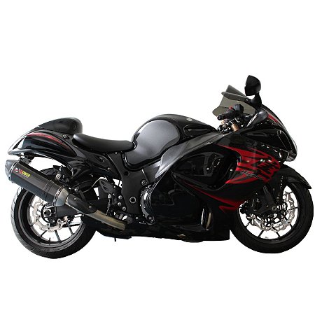 Escapamento Par Ponteiras R66 Carbono Par Links Inox Suzuki Hayabusa G2 2008-2021