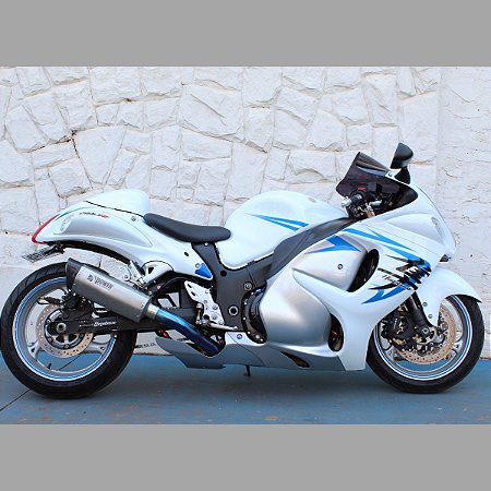 Escapamento Full Evo Ponteira PW21 Coletor ø60mm 4X2X1 Inox Suzuki Hayabusa G3 2021-2024 Power Escapamentos