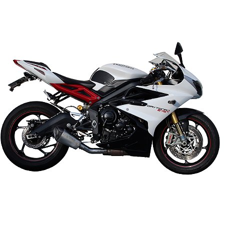 Escapamento Ponteira HexaGP Curto Link Curto Inox Triumph Daytona 675R