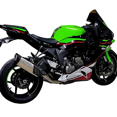 Ponteira Escapamento Esportivo completo da moto kawasaki zx-6r 636