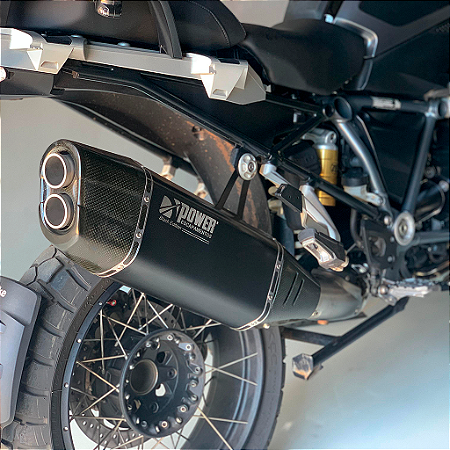 Escapamento Ponteira PW23 Link com Prot de Carbono BMW R1250GS 2020 2021 2022 2023 2024