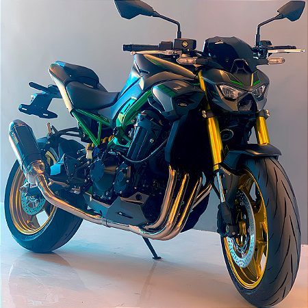 Ponteira R66 CARBONO + Coletor 4X1 Inox Kawasaki Z900 até 2024