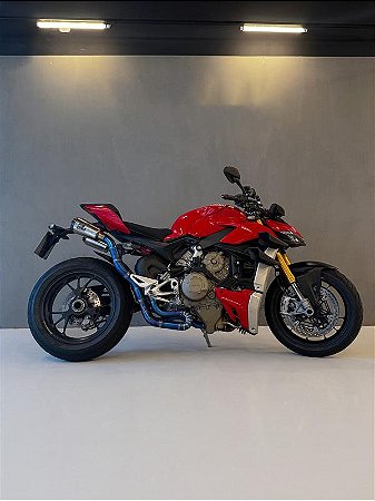 PAR DE PONTEIRAS MODELO SBKIII FULL TITÂNIO - DUCATI STREET FIGTHER V4 2022