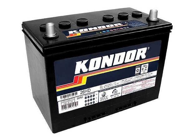Bateria 60 Amperes - Kondor - J H Auto Peças