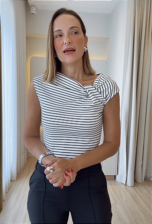 Blusa Malha Listrada