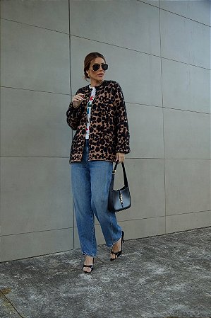Cardigã Animal Print