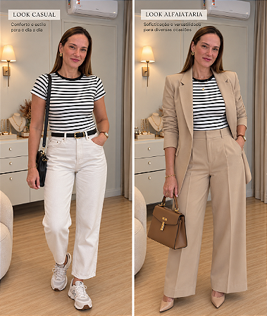 Blusa Trico Viscose Listrada
