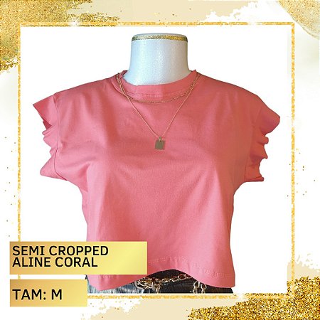 Semi Cropped Aline - Coral