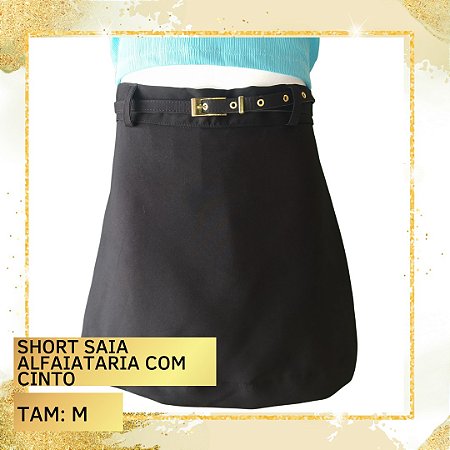 Short Saia Alfaiataria com cinto