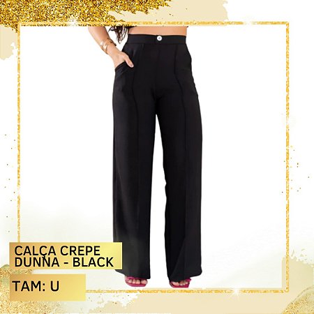 Calça Pantalona Crepe Dunna