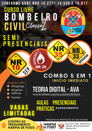 Curso de Bombeiro Profissional Civil - SEMIPRESENCIAL