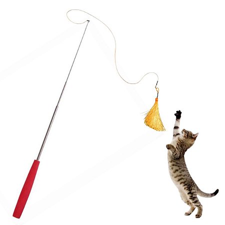 Energy Cat Varinha Brinquedo Retrátil para Gatos Gato é Vida®