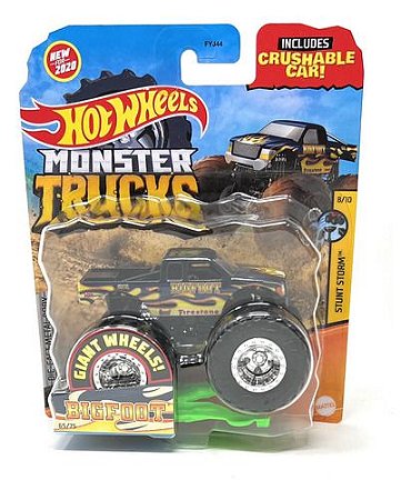 Carrinho Hot Wheels Monster Truck Bigfoot Stunt Storm 8/10 1:64