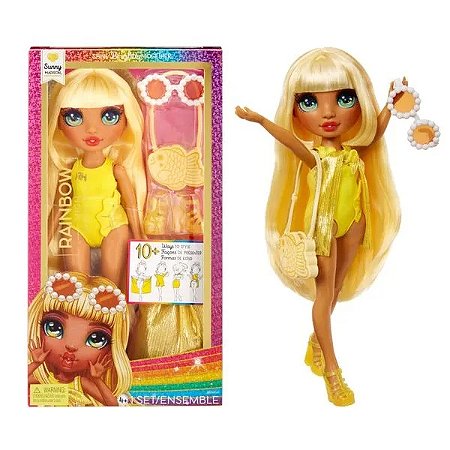 Boneca Rainbow High Swim & Style - Sunny Madison 27cm (Amarelo)