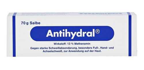 Antihydral Salbe 70g - Pomada Antitranspirante para Mãos é Pés.