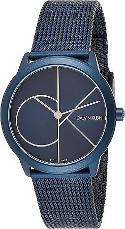 Relógio de Pulso Calvin Klein Azul Minimal 35mm Modelo K3M52T5N